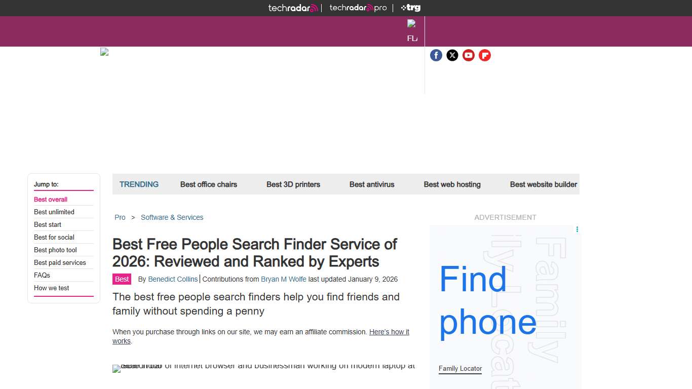 Best free people search finder service of 2026: reviewed and ranked by experts | TechRadar